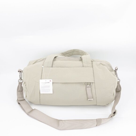 Lululemon Women's On My Level Duffle Bag 16L Raw Linen Beige OS - Picture 5 of 14